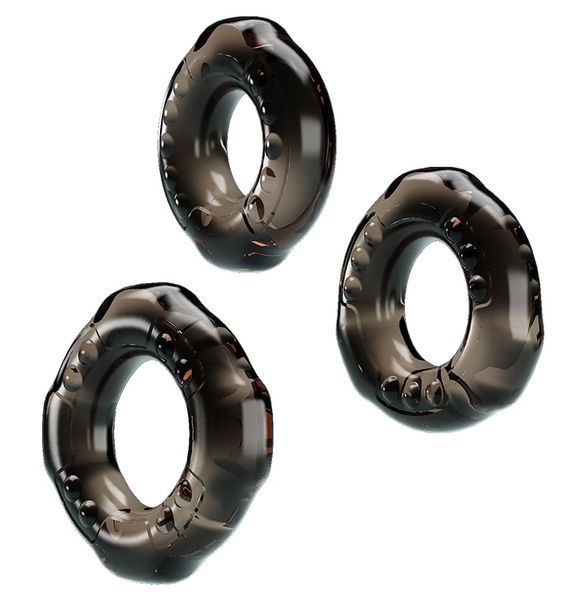 Набор из 3-х эрекционных колец COCK THREE RINGS, BI-210263 BI-210263 фото