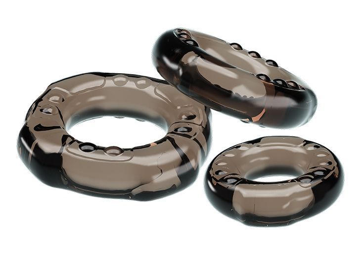 Набор из 3-х эрекционных колец COCK THREE RINGS, BI-210263 BI-210263 фото