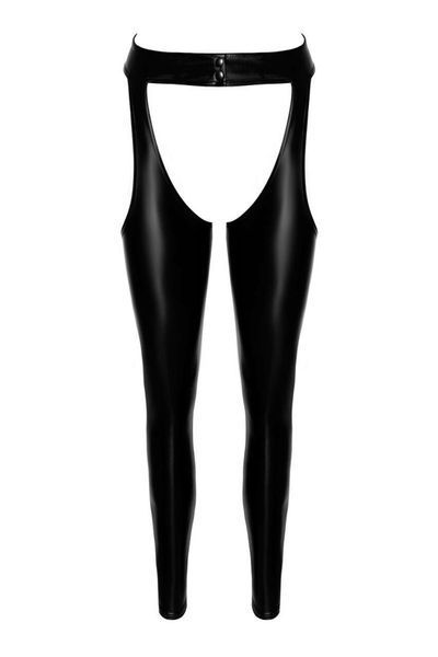 Леггинсы Noir Handmade F323 Rebel, 3XL, black, под латекс, с открытыми бедрами и ягодицами SX0374 фото