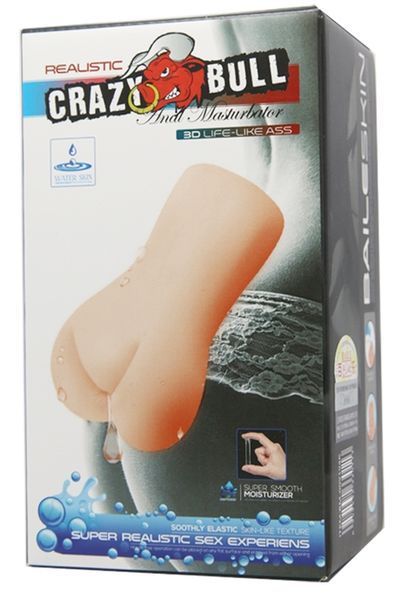 Мастурбатор-анус Crazy Bull - Realistic 3D Life-Like ASS Water lubricant, BM-009194K BM-009194K фото