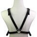 Портупея из искусственной кожи с фиксатором Women's PU Leather Chest Harness Caged Bra GREY SKN-AS25 GREY фото 4