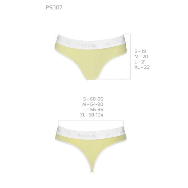 Спортивные трусики-стринги Passion PS007 PANTIES M, yellow SO4260 фото