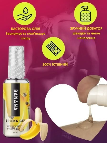 Оральний гель-лубрикант EGZO AROMA GEL - Raspberry, 50 мл LE-AR02 фото