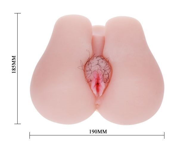 Мастурбатор Вагіна і анус з вібрацією Soft and smooth pussy and ass hole, BM - 009113 BM-009113 фото