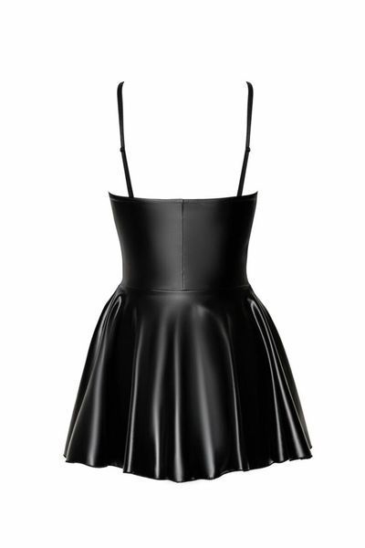 Сукня Noir Handmade F308 Dreamer, L, міні, під латекс, відкриті плечі, спідниця кльош, блискавка спереду SX0287 фото
