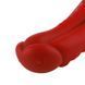 Фаллоимитатор для секс-машин Hismith 8.35&Prime; Curved Silicone Dildo Red Monster Series, система KlicLok SO9966 фото 4