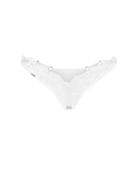 Трусики Obsessive Arrowel White crotchless thong L/XL SX2592 фото