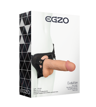 Страпон жіночий EGZO Evolution STR004 (19 см х 4,5 см) STR004 фото