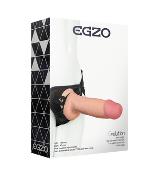 Страпон жіночий EGZO Evolution STR005 (20 см х 4,8 см) STR005 фото