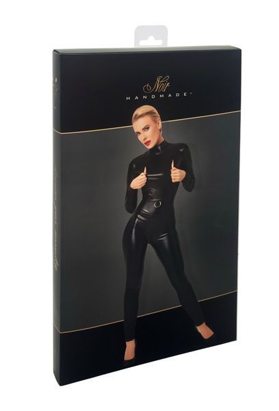 Комбінезон Noir Handmade F319 Caged, M, під латекс, довгий рукав, з доступом, кільце на поясі SX0346 фото