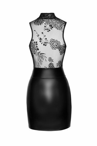 Сукня Noir Handmade F241 Short dress with powerwetlook skirt and tulle top, L SX0147 фото