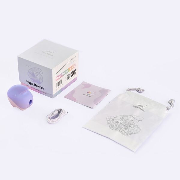 Вакуумный клиторальный смарт-стимулятор Magic Motion Unicorn Purple с вибрацией SO9602 фото