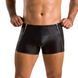 Мужские кожаные боксеры с молниями Passion 049 SHORT MATT XXL/XXXL Black SO7620 фото 1