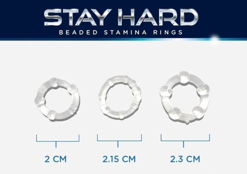 Набор эрекционных колец Stay hard, CN-330300012 Clear CN-330300012 Clear фото
