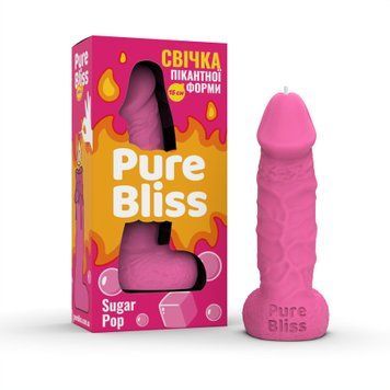 Ароматная свеча пикантной формы Pure Bliss Pink Sugar Pop (Жвачка) 15 см SX3033 фото