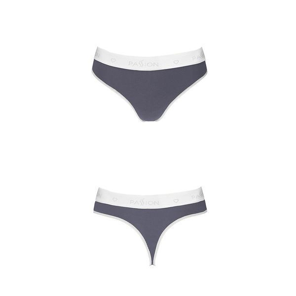Спортивные трусики-стринги Passion PS007 PANTIES M, dark grey SO4248 фото