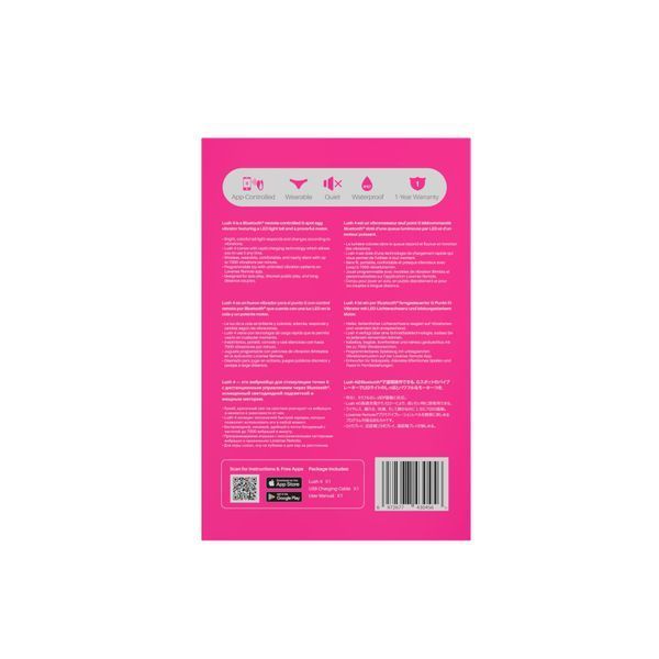 Смарт-виброяйцо Lovense Lush 4, очень мощное, быстрая зарядка, LED-подсветка SX2291 фото